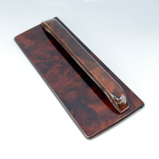 Mercedes SL R107 W107 C107 Ashtray Panel Wood Trim Zebrano / Walnut