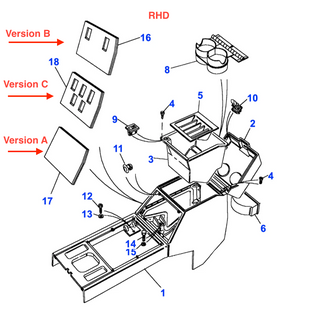Range Rover Classic RHD Electric Window Switch Panel 3 Variants All Colors MUC9331