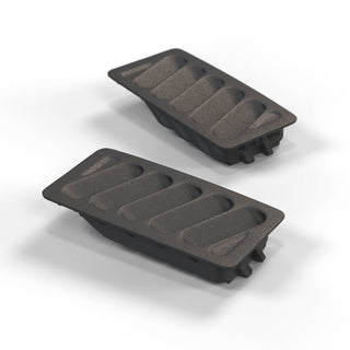 Volkswagen Corrado Dashboard Air Defrost Vent Grille Set Of 2 Black 535819751 / 535819752