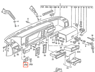 Volkswagen Golf Rabbit Mk1 Convertible Roof Switch Button Panel All Colors 155857368