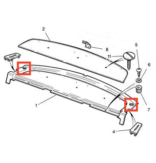 Jaguar XJ6 XJ40 Parcel Shelf Tweeter Cover All Colors