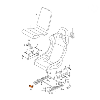 Audi A3 8P TT 8J Front Seat Adjustment Handle Lever Set Left And Right Black 8P0881231 / 8P0881232