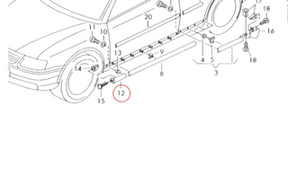 Audi A3 Front Fender Cover – Left or Right (8L0853991 01C / 8L0853992 01C)
