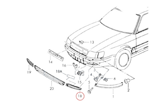Audi A8 D2 FL 1998–2002 Fog Light Grille – Front Lower Left or Right (4D0853635A / 4D0853636A)