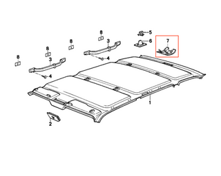 BMW E30 Touring Luggage Hinge Cover Left Or Right All Colors 51441947365 / 51441947366