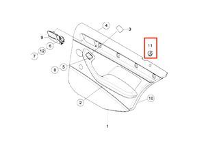 BMW E46  Front And Rear Doors Panel Lock Bezel Rings Set Of 4 New 51418200729