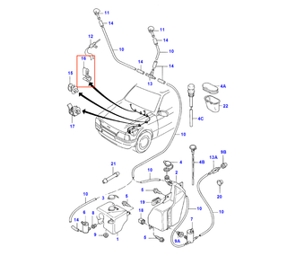 Ford Escort MK3 MK4 Windscreen Washer Hose Clips Set Of 5 Black 1654234