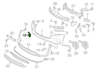 Hyundai Grand i10 Front Tow Hook Cover Black 86519-B8AA