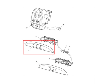 Jaguar X-type Facia Switchpack Panel C2S47496 / C2S51467