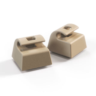 Jaguar XJS, XJ6, XJ8, XJ12, XJR Sun Visor Support Clips Set Of 2 ( Sunvisor 1986 to 2001 HMD1084AAAEE )