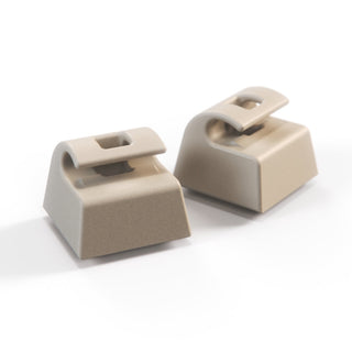 Jaguar XJS, XJ6, XJ8, XJ12, XJR Sun Visor Support Clips Set Of 2 ( Sunvisor 1986 to 2001 HMD1084AAAEE )