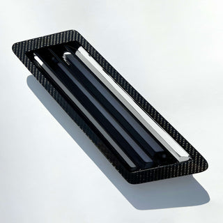 Mercedes Benz G Class W463 Front Air Vent Grille Genuine Carbon Set (fits A4638810085 / A4638810185)