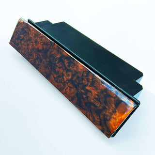 Mercedes R129 500SL Center Console Dash Glove Box Compartment Cover Wood / Zebrano A1296800178