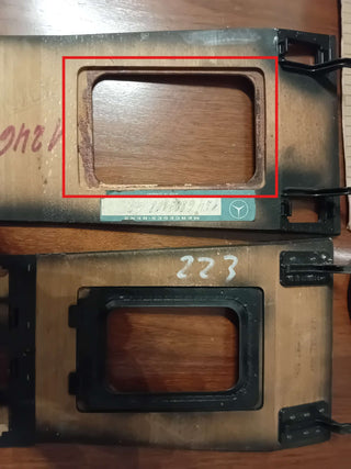 Mercedes W124 C124 S124 Wood Center Console Gear Shift Rubber Black A1246809108