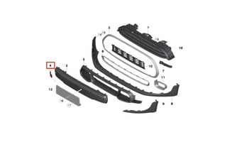 MINI Cooper F56 Tow Hook Cover | Front Bumper | 51117337796